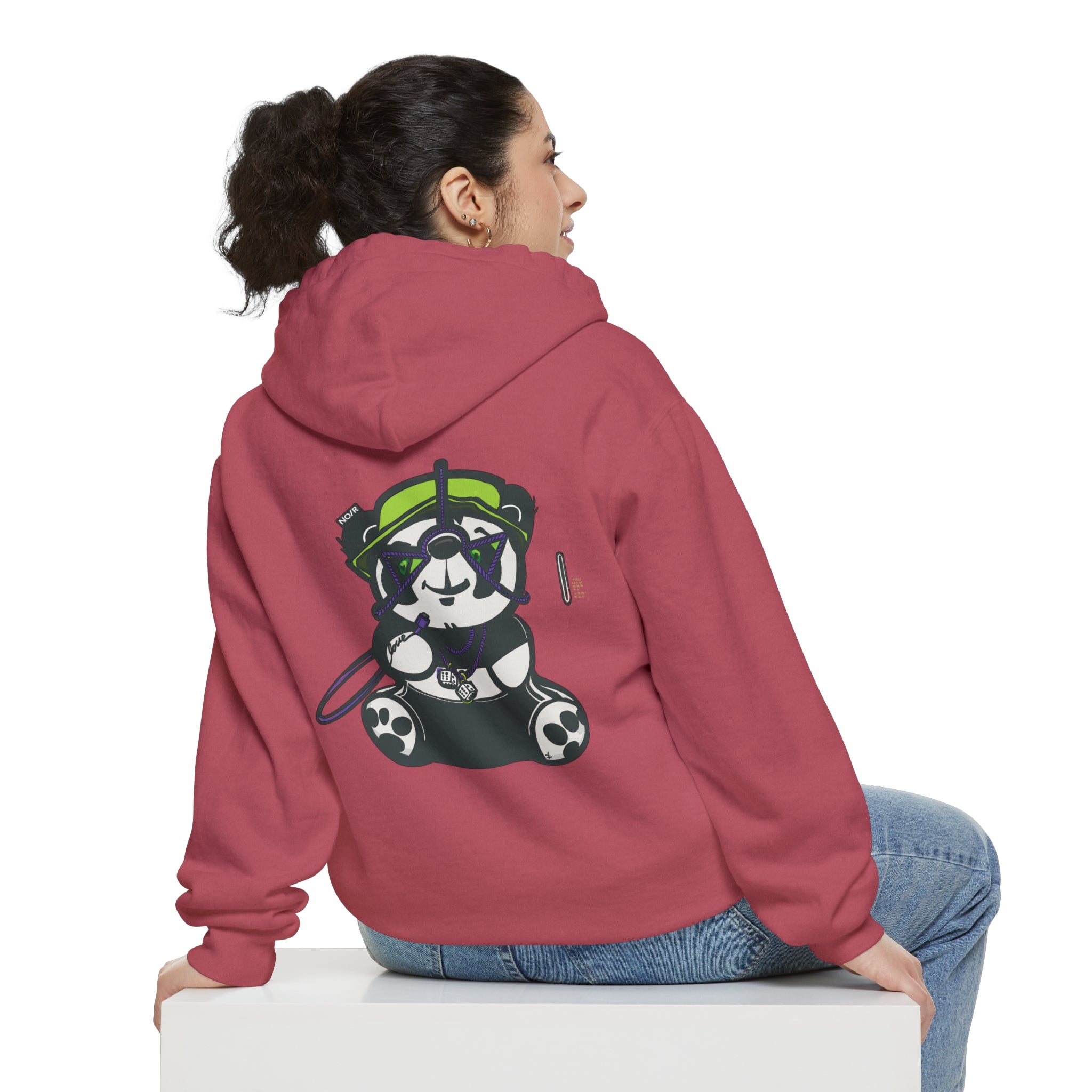 Divine Panda - Unisex Garment-Dyed Hoodie