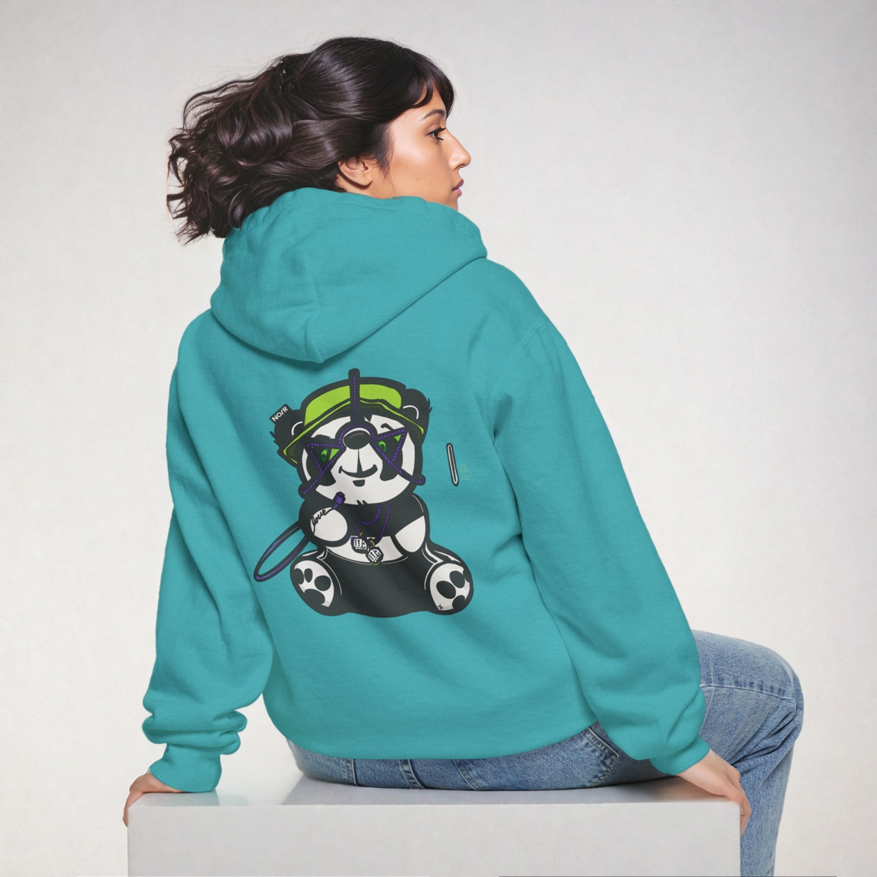 Divine Panda - Unisex Garment-Dyed Hoodie